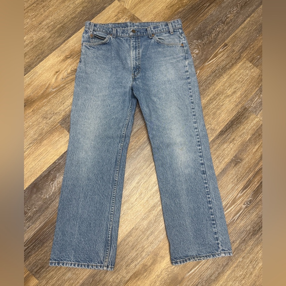 Vintage Levi’s 517 Orange Tab Jeans Made in USA 90s Bootcut Denim 36x29 Men’s